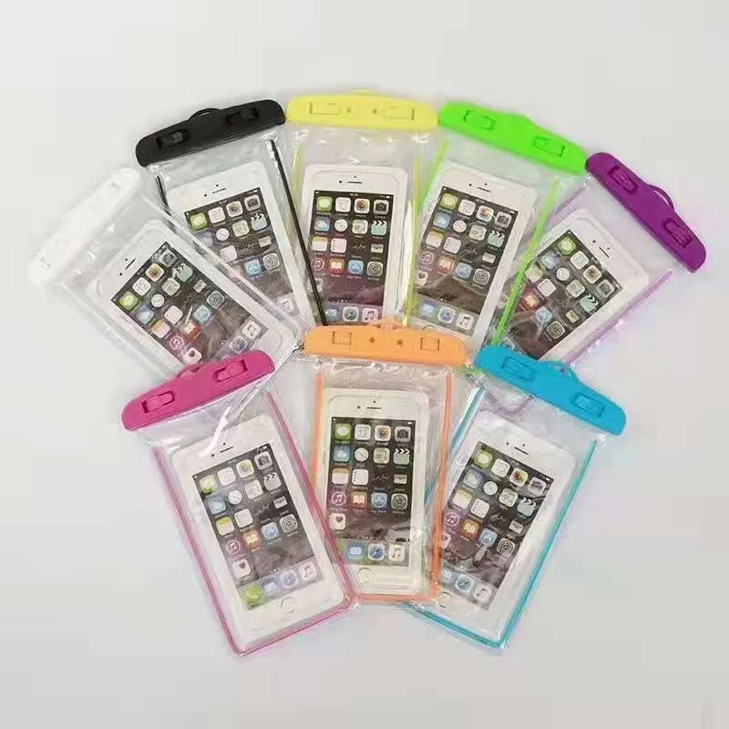 Clear Color Print Dry Pvc Swimming Pouch Accessories Approves Water Cellphone Mobile Cases Waterproof Cell Phone Bag