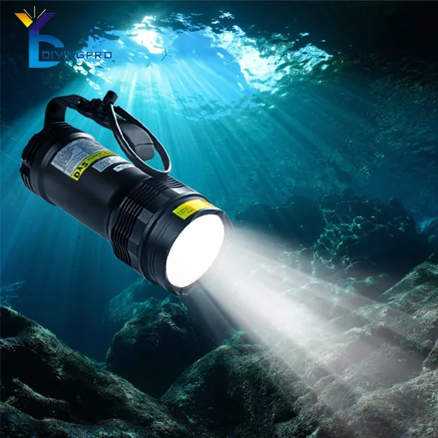5000lm scuba handle diving flashlight underwater diving HID rechargeable torch powerful