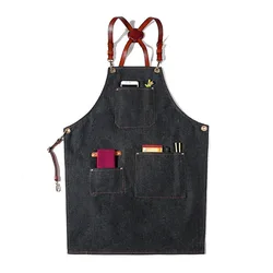 Barber Decor apron Kitchen Restaurant hairstyle coffee milk tea Florist manicure