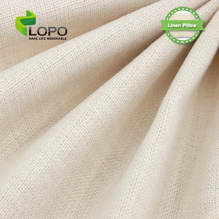 Pillow Case Wholesale Sublimation Textile Sublimation Linen Natural Knitted Sustainable Plain Dyed Home Decor Seat Cushion LOPO