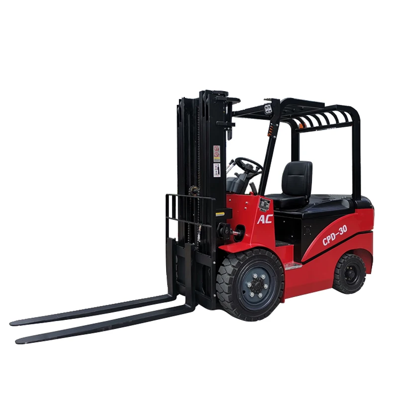 Ride-on four-wheel electric forklift 2 ton hydraulic stacker 2.5 ton small express warehouse lift loading and unloading truck