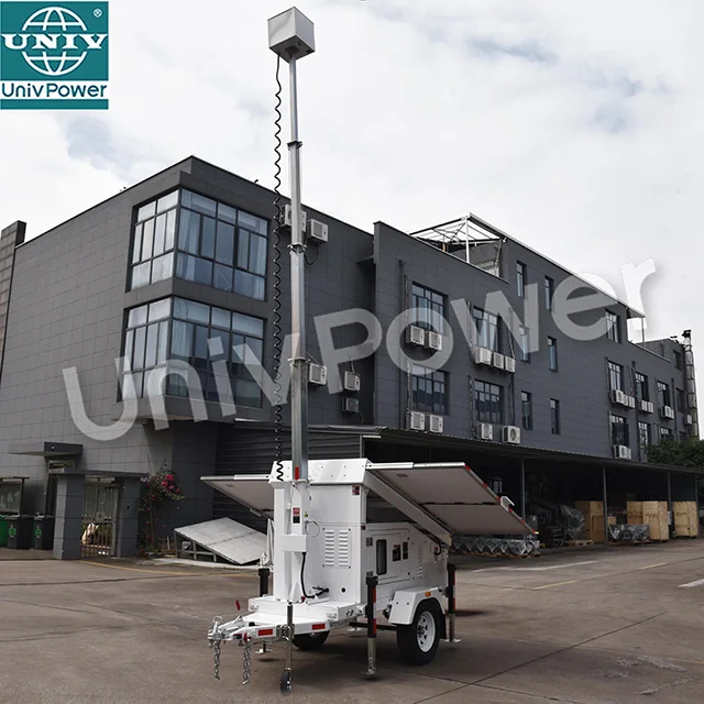 3days Running Solar Trailer to Mount PTZ NVR