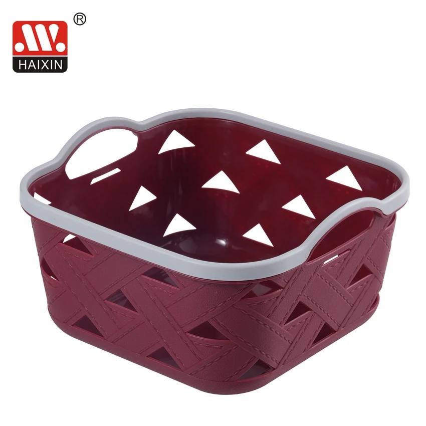 HOT Home Fruit Snack Storage Household Storage Plastic Basket With Handle