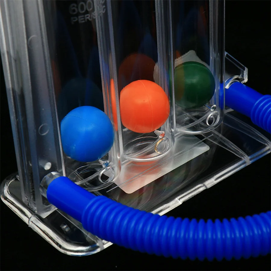 Good Quality Medical 3 Balls Plastic Mouthpiece Incentive Spirometer Respiratory Exerciser For Lung Exerciser