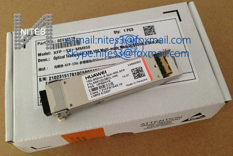 Huawei XFP-SX-MM850 XFP-10G многомодовому оптоволоконному кабелю модуль 850nm/0.3 км