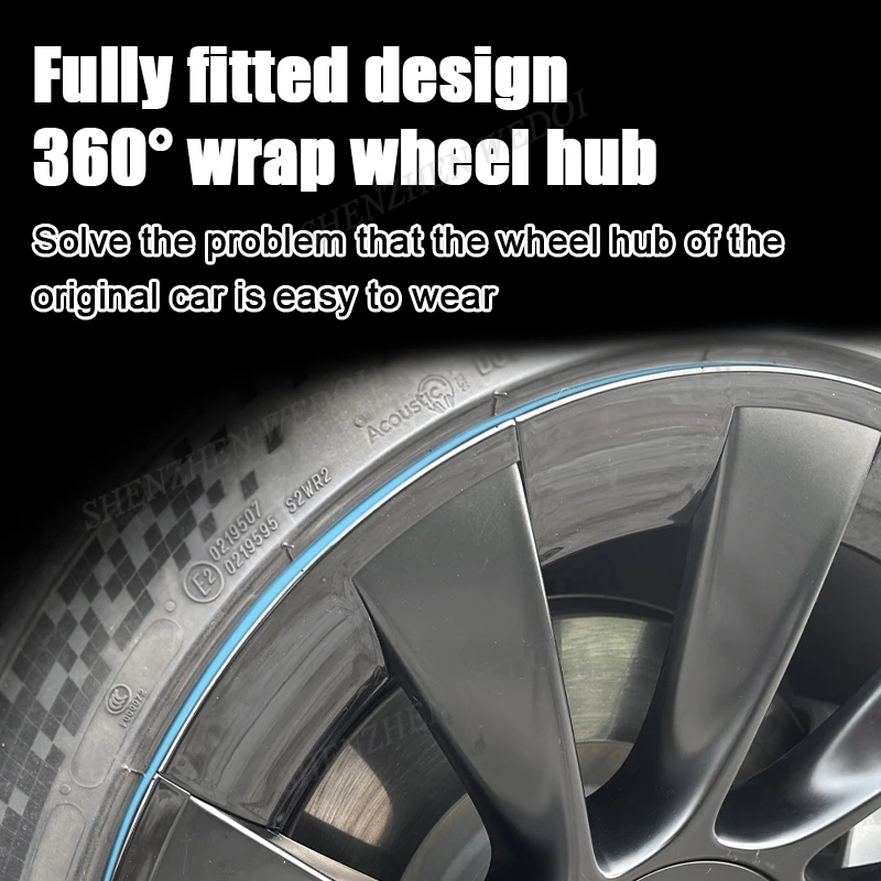 2023 Car Accessories Tesla wheel rim protector Wheel Hub Protection Ring 20 inch For Tesla Model Y