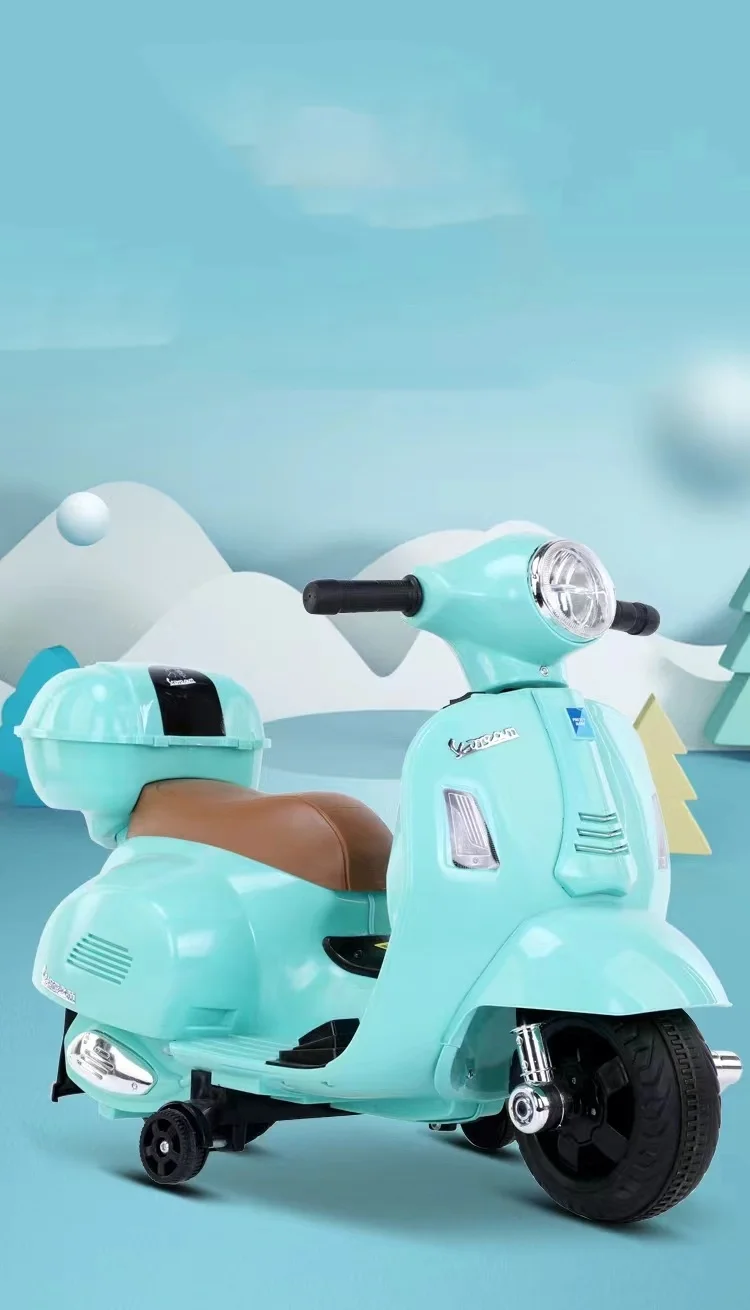 kids ride on electric cars toy for wholesale new model mini vespa GTS 6V baby ride on motorcycle