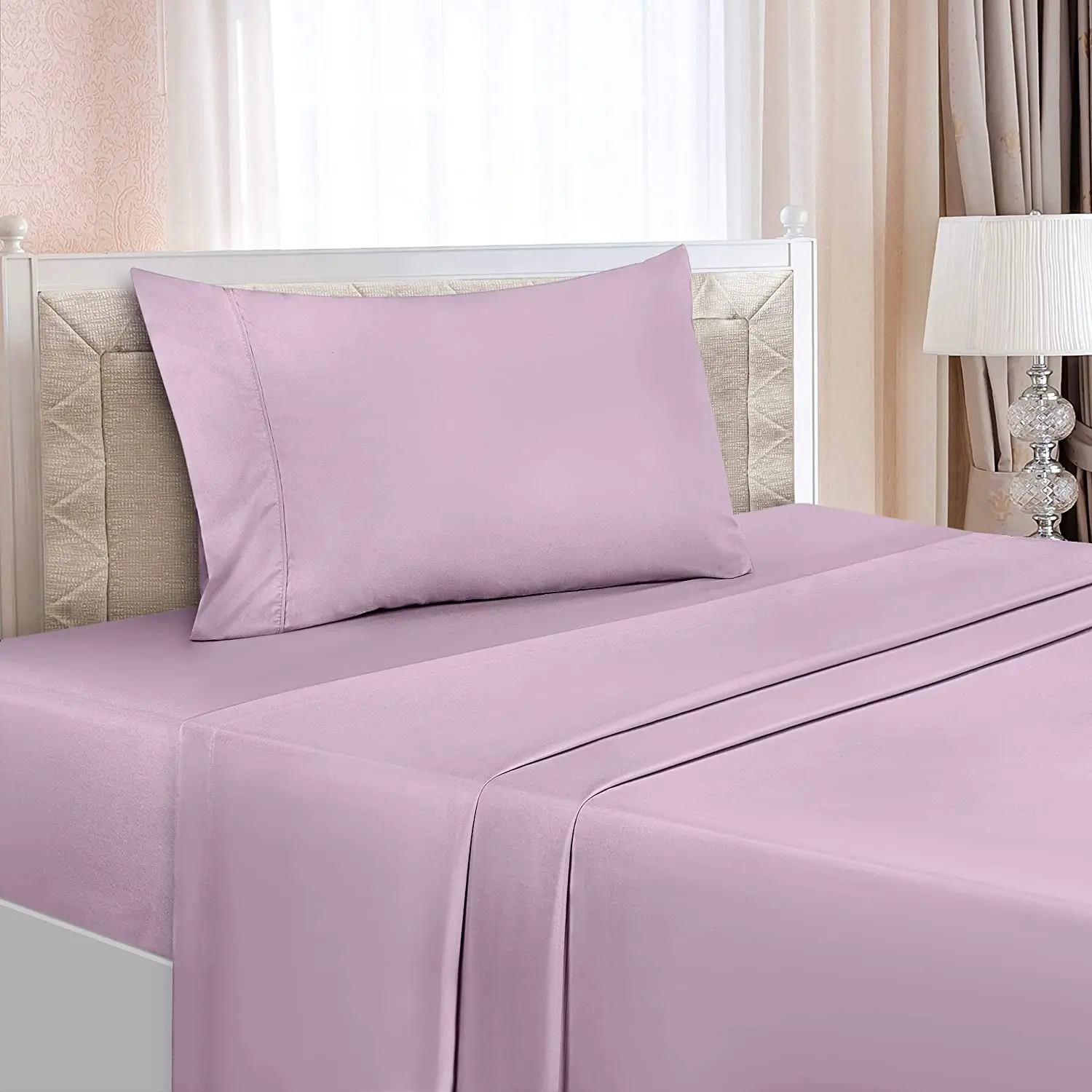 Soft Bedding Set 1800tc Egyptian Cotton Sheet Sets Home 3 Piece Bed Sheet Solid Color Comforter Bedsheet Bedding Set