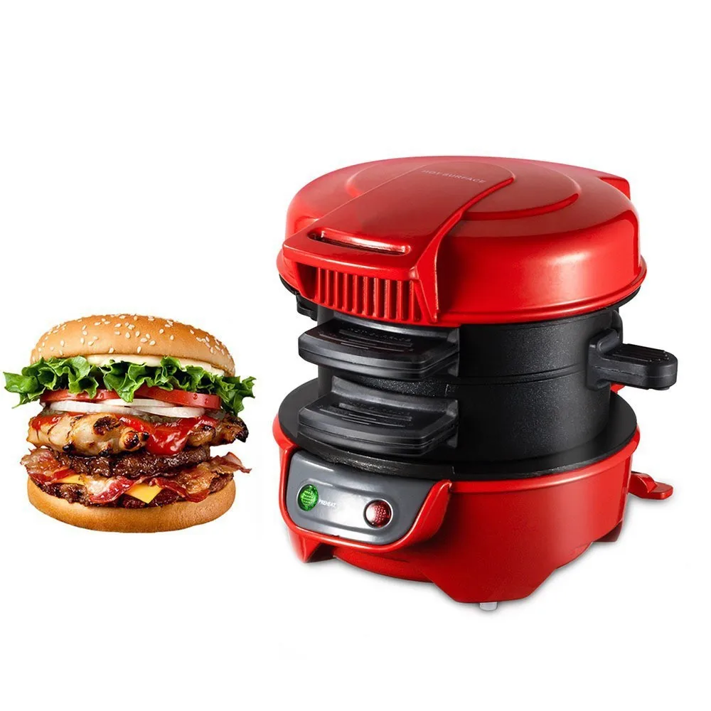 Mini Portable Sandwich Breakfast Press Maker Breakfast Burger Toaster Hamburger Maker