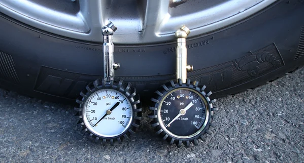 Heavy Duty Chrome High quality Tire Pressure Gauge For Car & Motorcycle 0 - 100 Psi Measurement Instrument for outdoor use