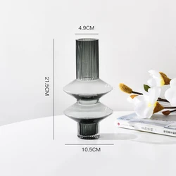 Нордическая креативная мебель для гостиной, стола, чайного столика, мягкое украшение, легкая роскошная стеклянная ваза