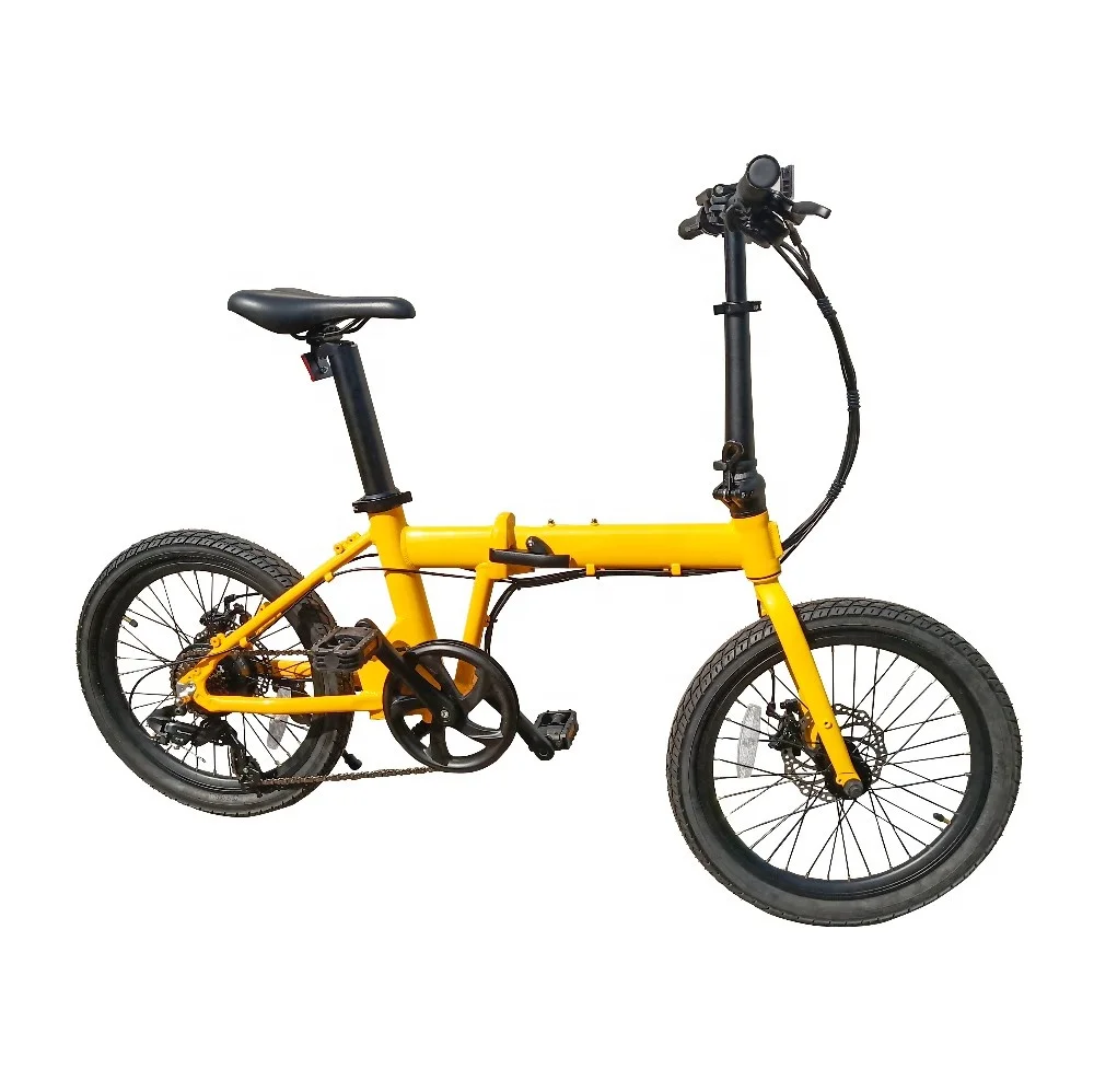 Portable 350W Electric Bicycle Motor Hot Sell 20 Inch Electric Bike Folding Electronic Lithium Battery Rear Hub Motor Brushless