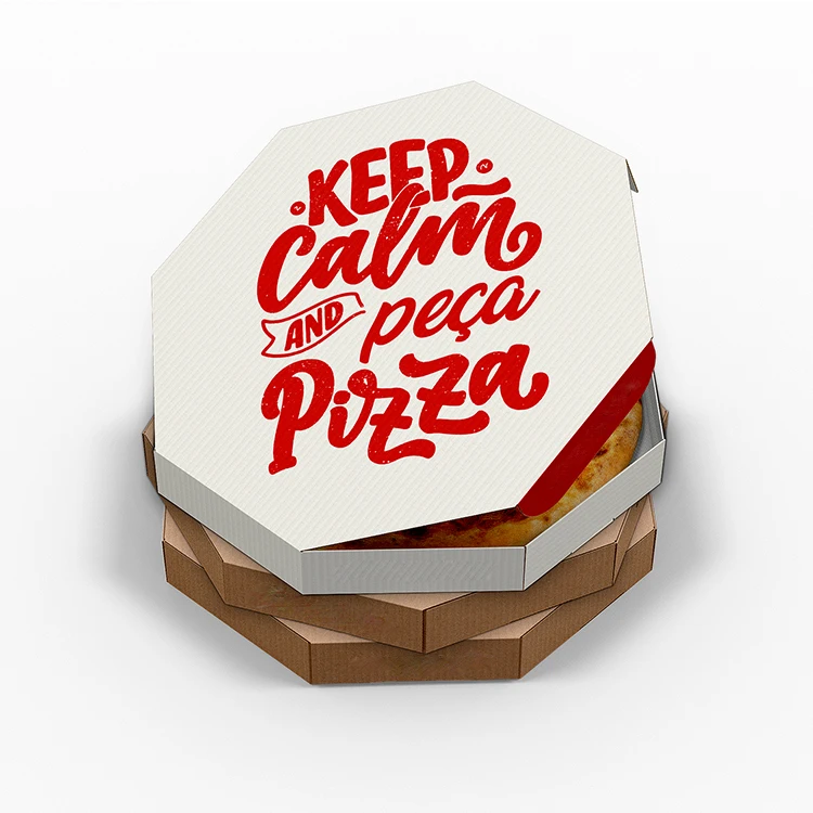 Hot Sale Reusable round Pizza Box Custom Printing round pizza Box