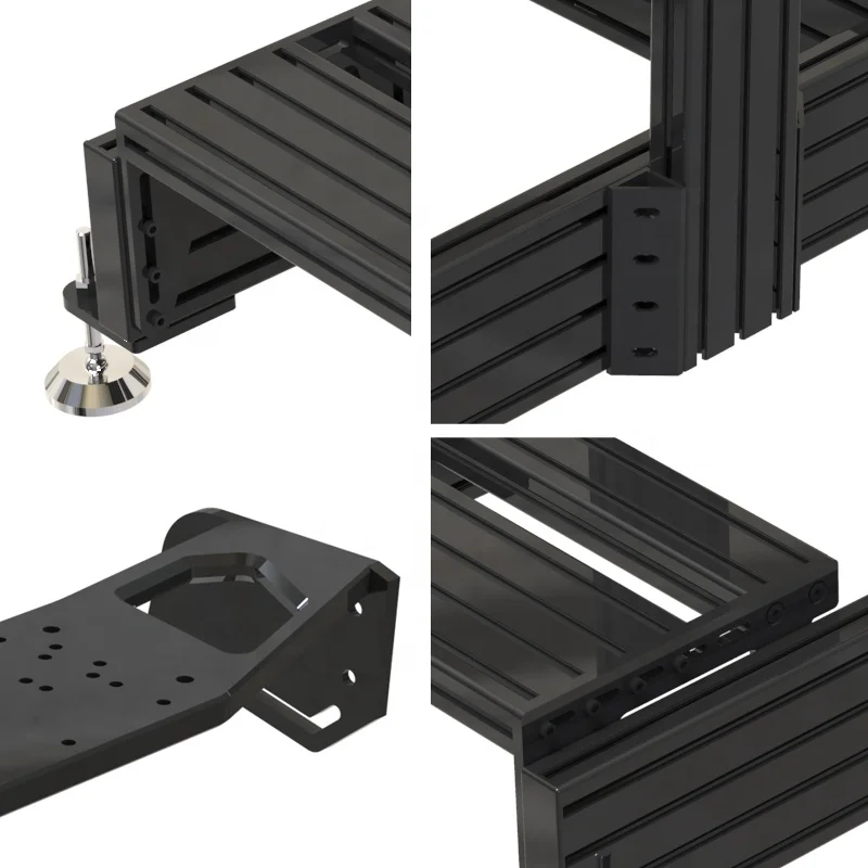 Basic Version Direct Drive Game Steering Wheel Mounting 4080 Aluminum Profile Bracket Simulator Kit Sim Rig Sim Racing Cockpit