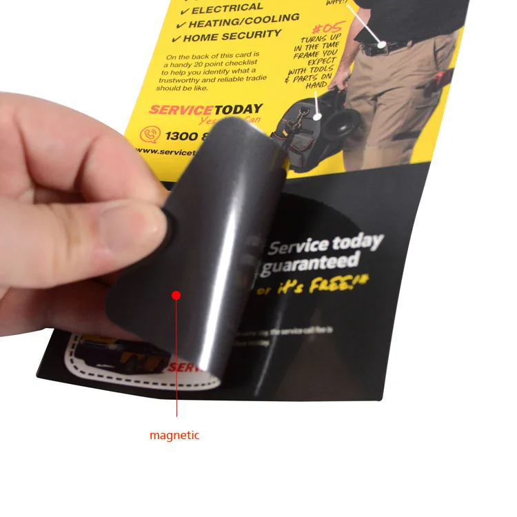 Custom Advertisement Magnet Promotional Gifts Business Card Paper Fridge Magnet with DL layer