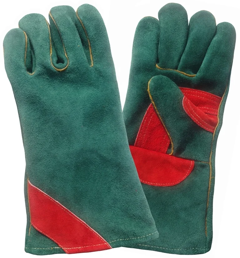 BBQ Split Cow Leather Welding Gloves