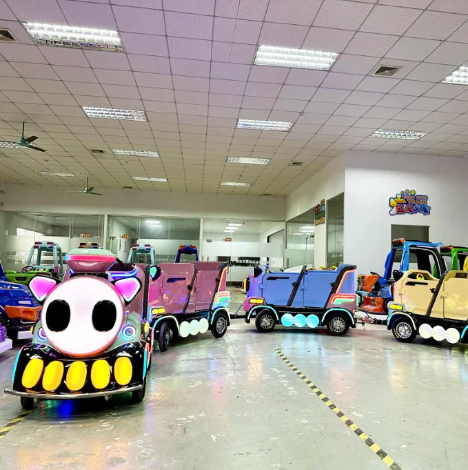 Amusement park trackless train electric train ride on sale of electric trains for children