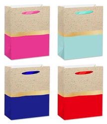 Custom Printed Private Label Brand Luxury Retail Clothes / Clothing Store Packaging Art Paper Shopping Bags With Logos