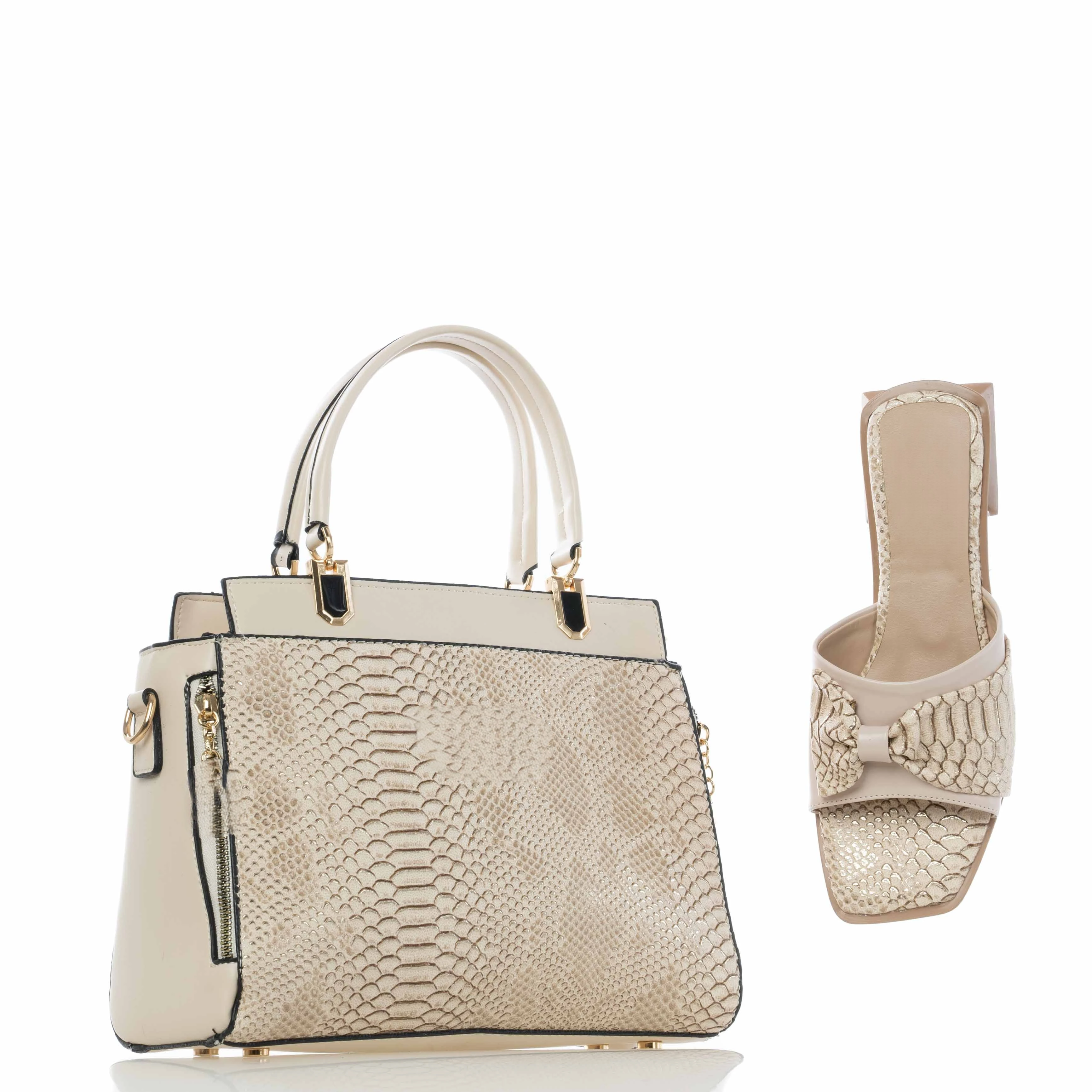 Elegance Matching Sets Shoes and Bags New Fashion 2022with Various Different Colors Wholesale Turkish Brand