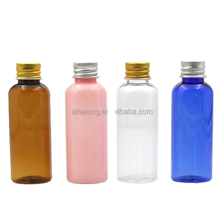 IBELONG Wholesale Blue Amber Clear Pink 50ml Screw Top Cosmetic Skin Care Hair Oil Lotion Toner Bottle Packaging Supplier