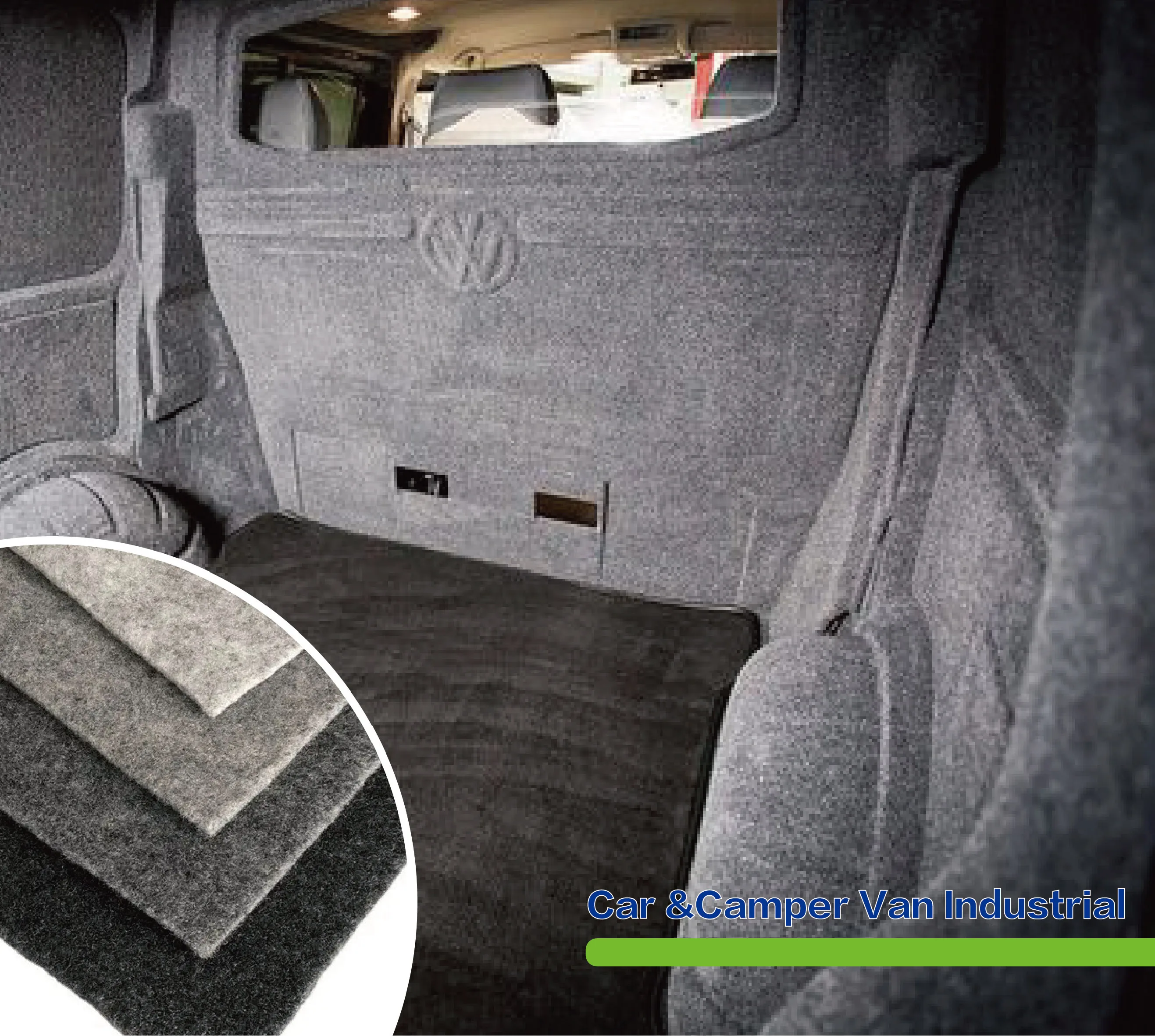 High Quality Waterproof Nonwoven Fabric 12 Inch Subwoofer Felt 4 Way Stretch Carpet Camper Van