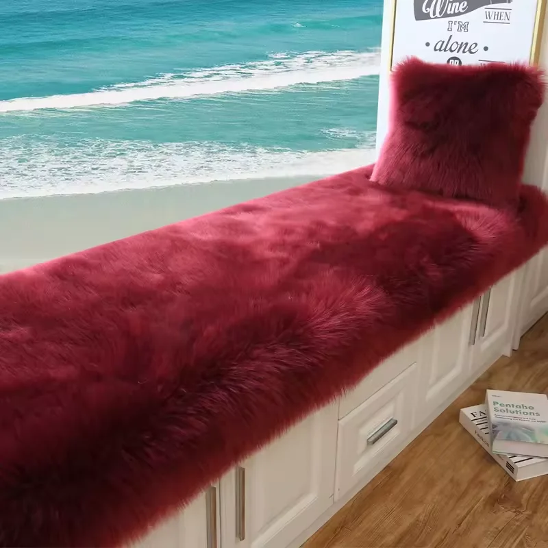 Drop Shipping Shaggy Fur Carpet Bedroom Rug Sheepskin Carpet And Rugs Living Room Decoration With Customized