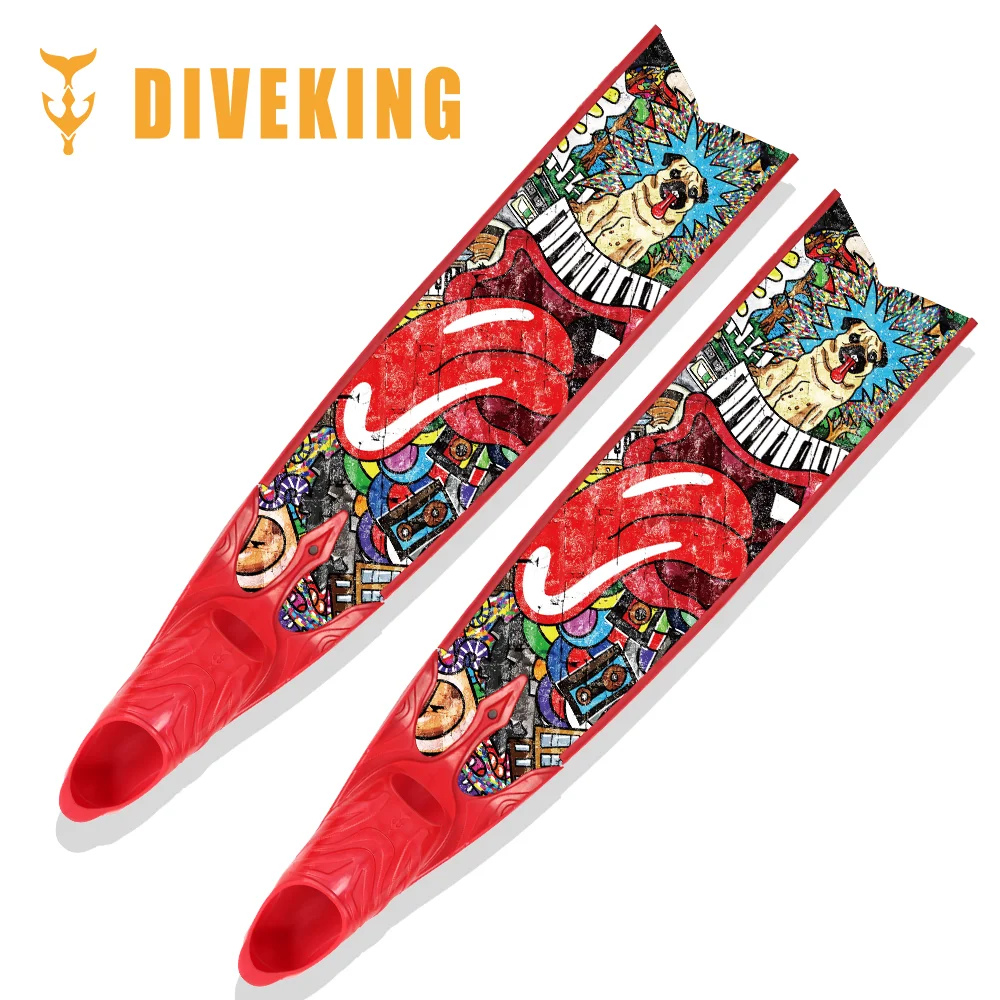 
DIVEKING Professional Adult Free Diving Carbon Fiber Ultra Long Diving Fins Lightweight Deep Diving Fins 