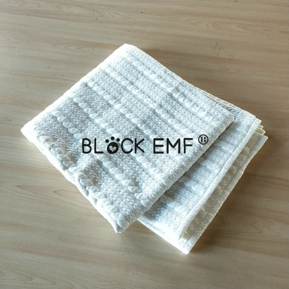 Factory Price 100% Silver Fiber  Fabric Emf Protection Anti Radiation Blanket