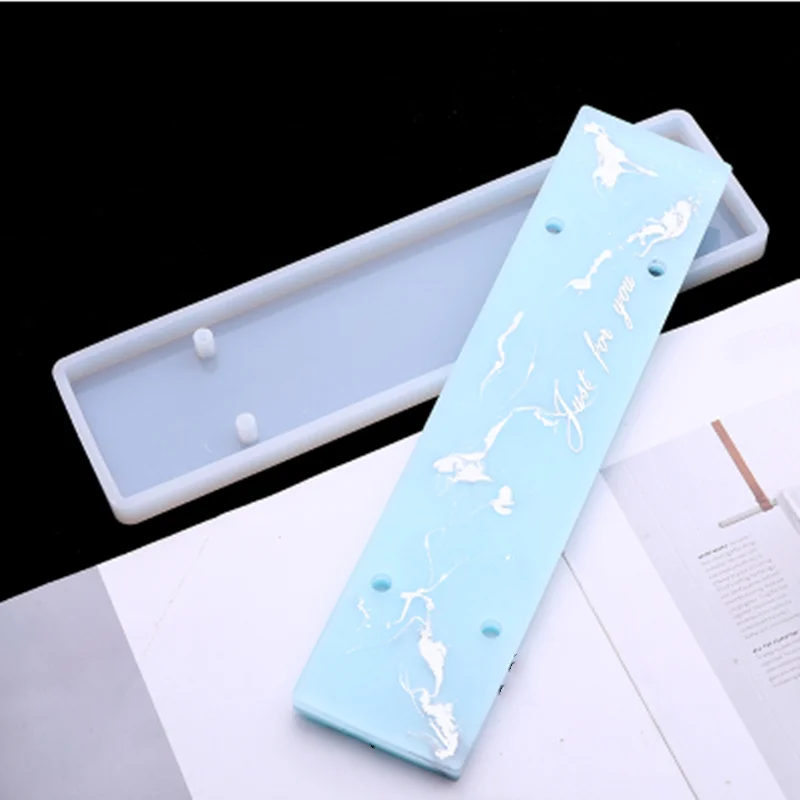 Amazon Hot Sale Silicone Indicator Signs Welcomes Card Epoxy Resin Mold DIY Door Number Plate Resin Mold ,TOYS0434
