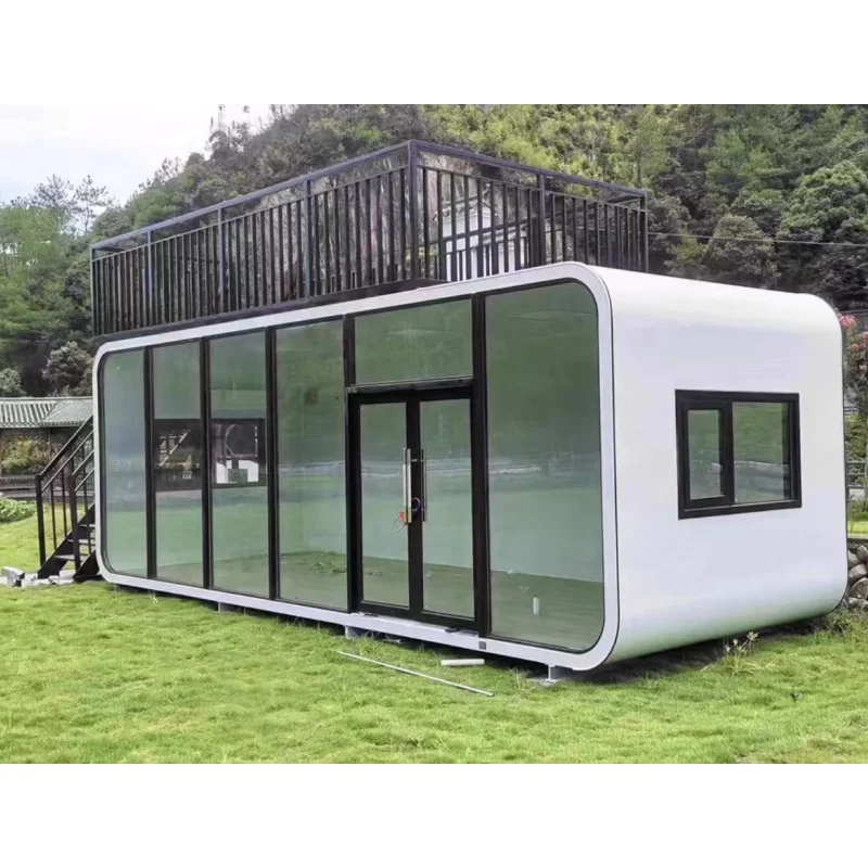 China wholesale fabricated prefabricated steel store building creative container shop store houses foldable