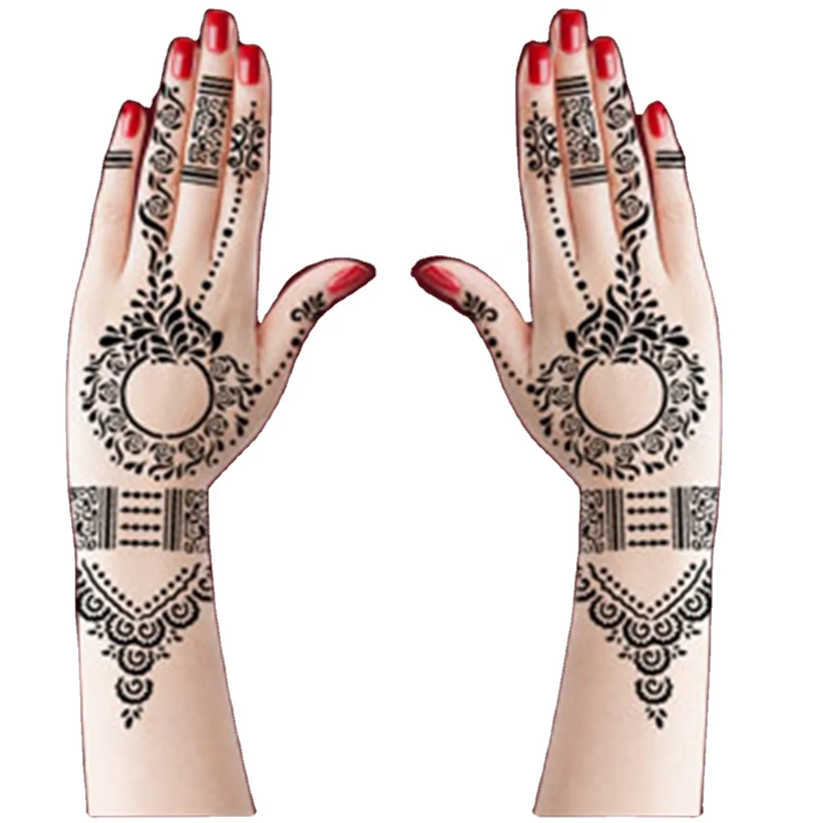 Fast Delivery Henna Temporary Tattoo Stickers Cover Women Custom Tattoos Blossom DIY Sexy Waterproof Tatoos Paste