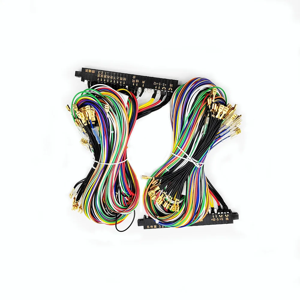 Arcade game machine accessory jamma wire harness 28pin PCB connector wiring harness with 6 button wires