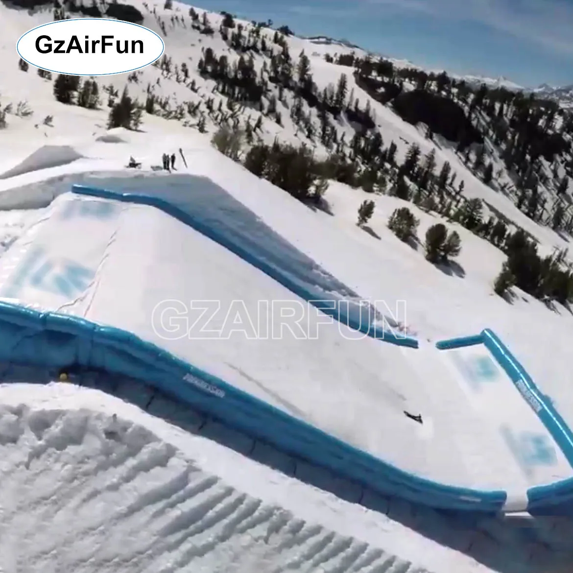 Custom Extreme Sport Freestyle Bike Jump Inflatable Snowboard Airbag Ramp For Fmx Mtb Bmx Inflatable Airbag Landing