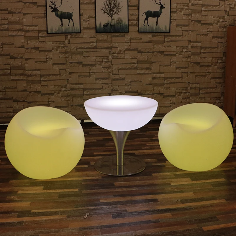 Стул светодиодный пластиковый со светодиодной