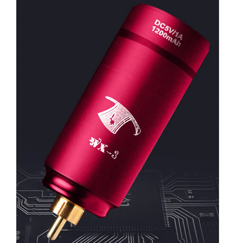 Kissure Mini Wireless Tattoo Power Supply RCA Connector  Rechargeable Battery Pack With LCD Display For Tattoo Pen Machines