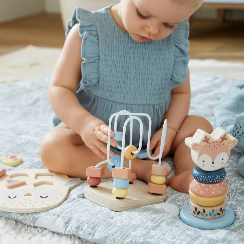 New 2024 Educational Fine Motor Skills Elephant Kids Balance Toy Baby Montessori Sensory Wooden Stacking Toys