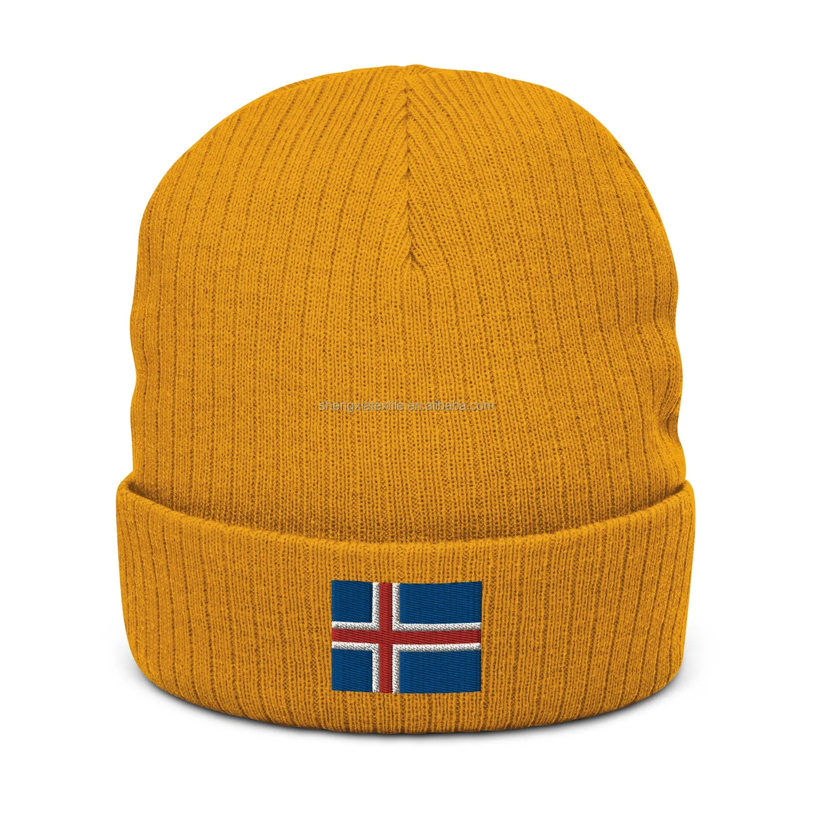 Flag of Iceland Recycled Polyester Beanie
