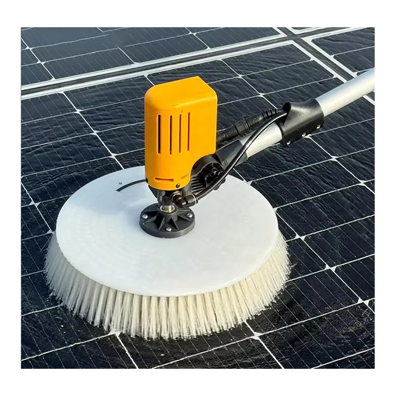 Factory Price Solar Panel Cleaning Brush Rotating Water Powered Rotating Solar Cleaning Brush photovoltaic Plate Cleaning Brush