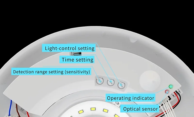 Pdlux PD-LED2006-ADS-N 5 8 ГГц датчик движения IP44 светодиодные светильники с аккумулятор для экстренной