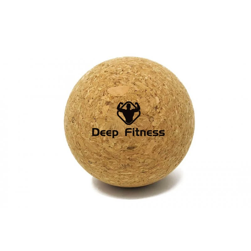 Custom Logo Natural Cork Massage Ball Yoga Ball for therapy Massage
