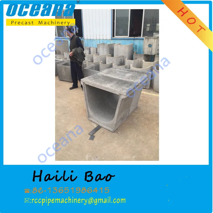 Concrete u shaped channel forming machine for water, concrete mold u drain