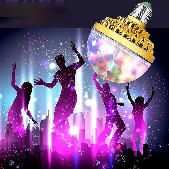 AC 85-265V E27 3W Colorful Auto Rotating RGB LED Bulb Stage Lights Party Lamp Disco DJ Holiday Lighting Decoration Ball Light