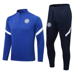 SDS-073 Wholesale Men Blank Long Sleeve Soccer Tracksuit Wear Custom Jersey 2021/ 2022 Football Uniform Set