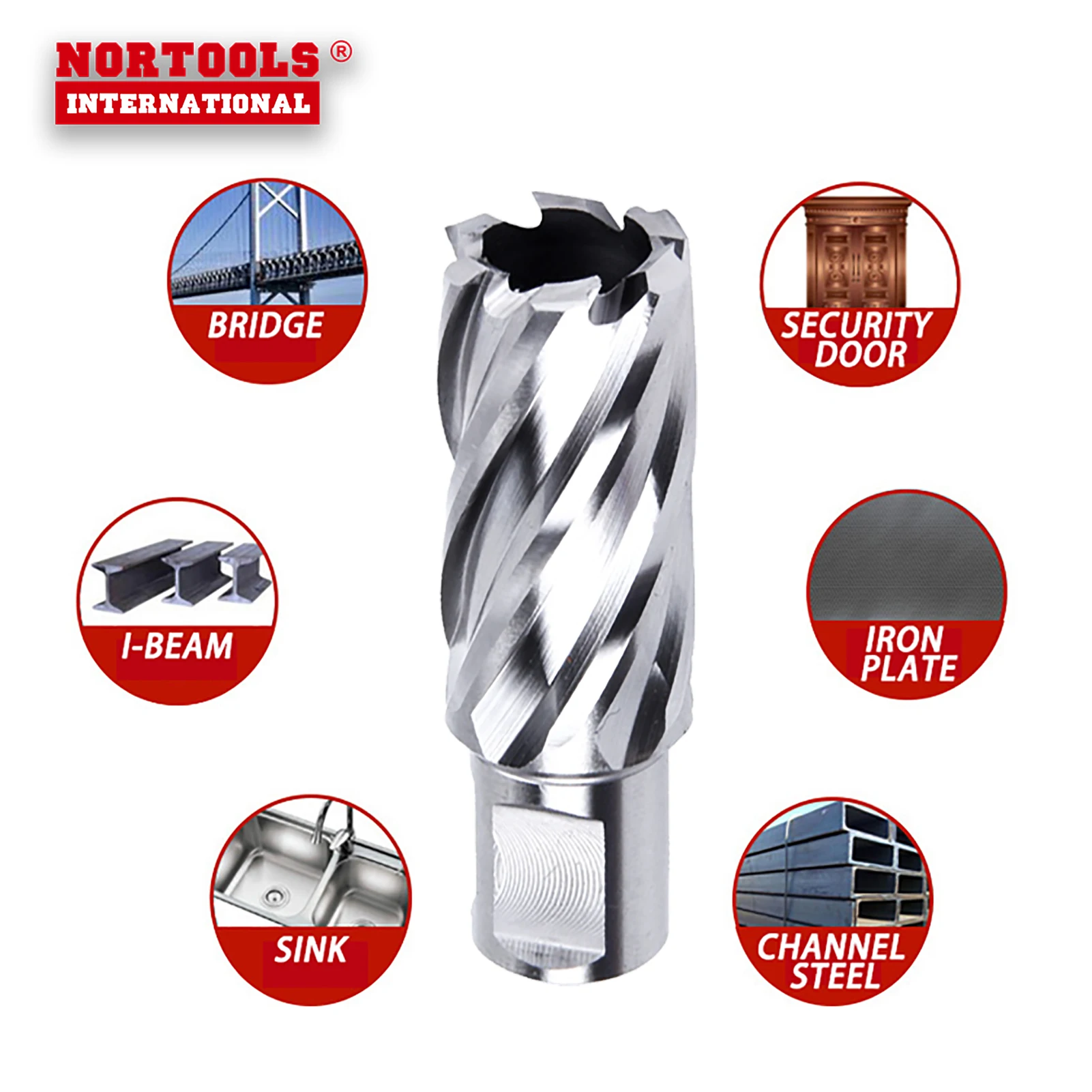 HSS Weldon Shank Metal Core Cutter Annular Cutters For Magnetic