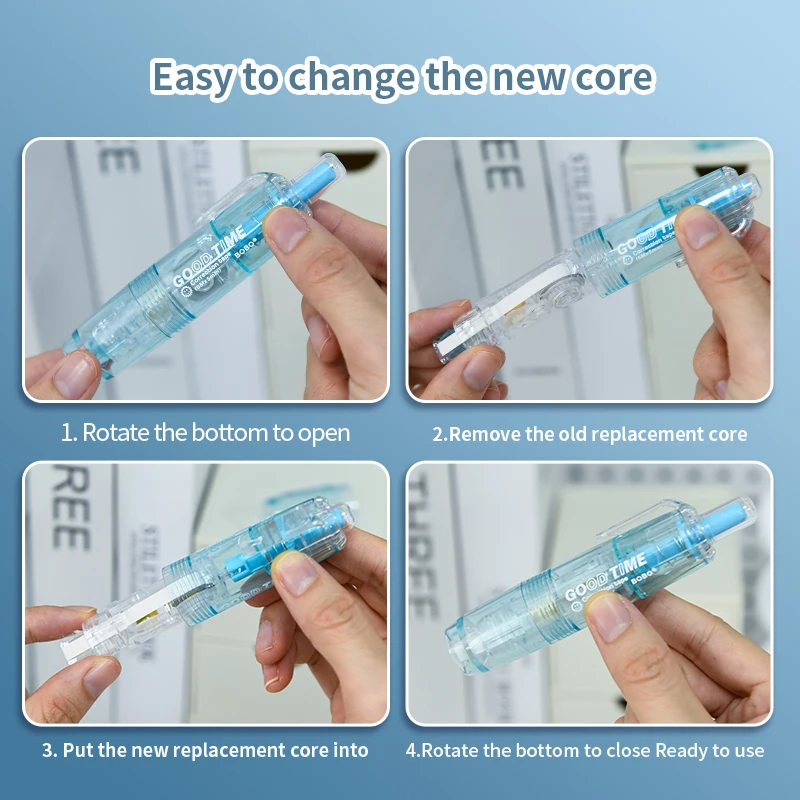 Student Cute Korean Stationery Corrector Tape Erase Duct Tapes Writing Pens Correction Tape