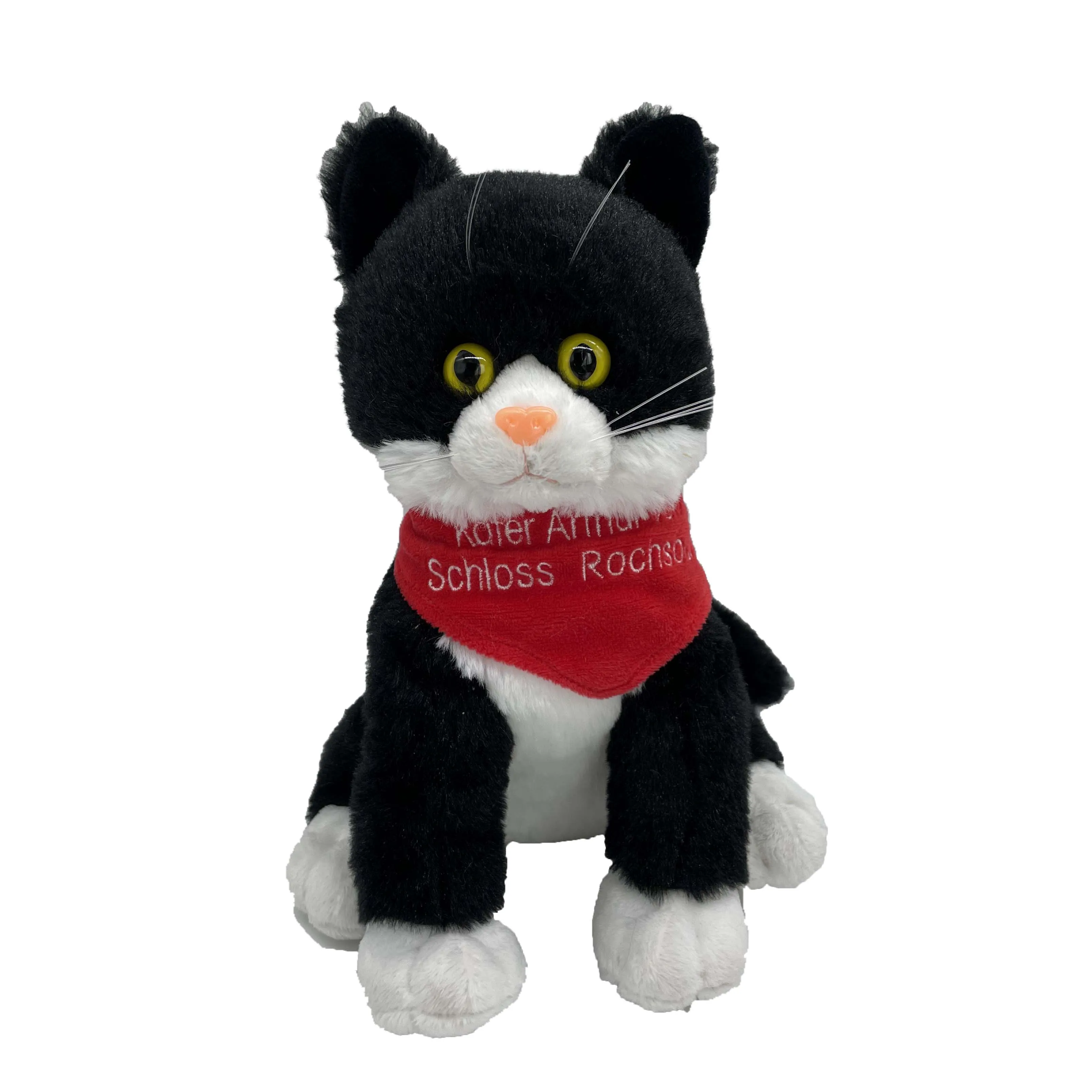 Furry Vivid Plush Cat Stuffed Animal Custom Black Cat Toy Kitten Fluffy Pillow Plush Toys Black Cat