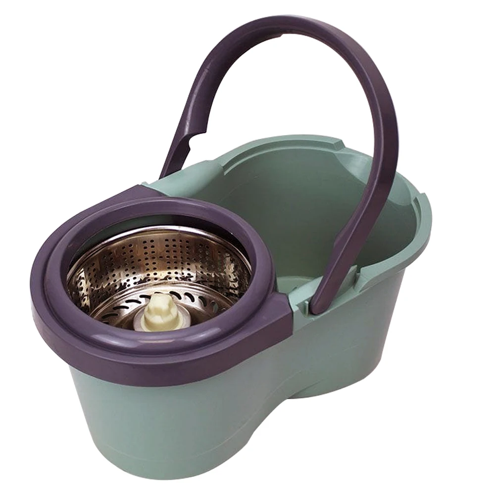 360 floor magic spin mop bucket set 2 microfiber refills super absorbent rotating wet dry cotton spinning mop home cleaning tool