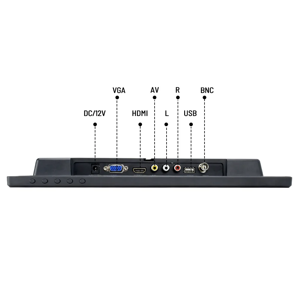 13.3 Inch HD LCD Color Monitor For Car Rear View Cameras New Desktop Speaker Reverse Aid LED Display Alarm Backup Car Rear View