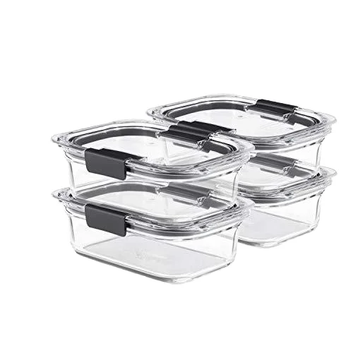 3 PACK food storage container set glass airtight food jar food storage container set kid lunch box kitchen container