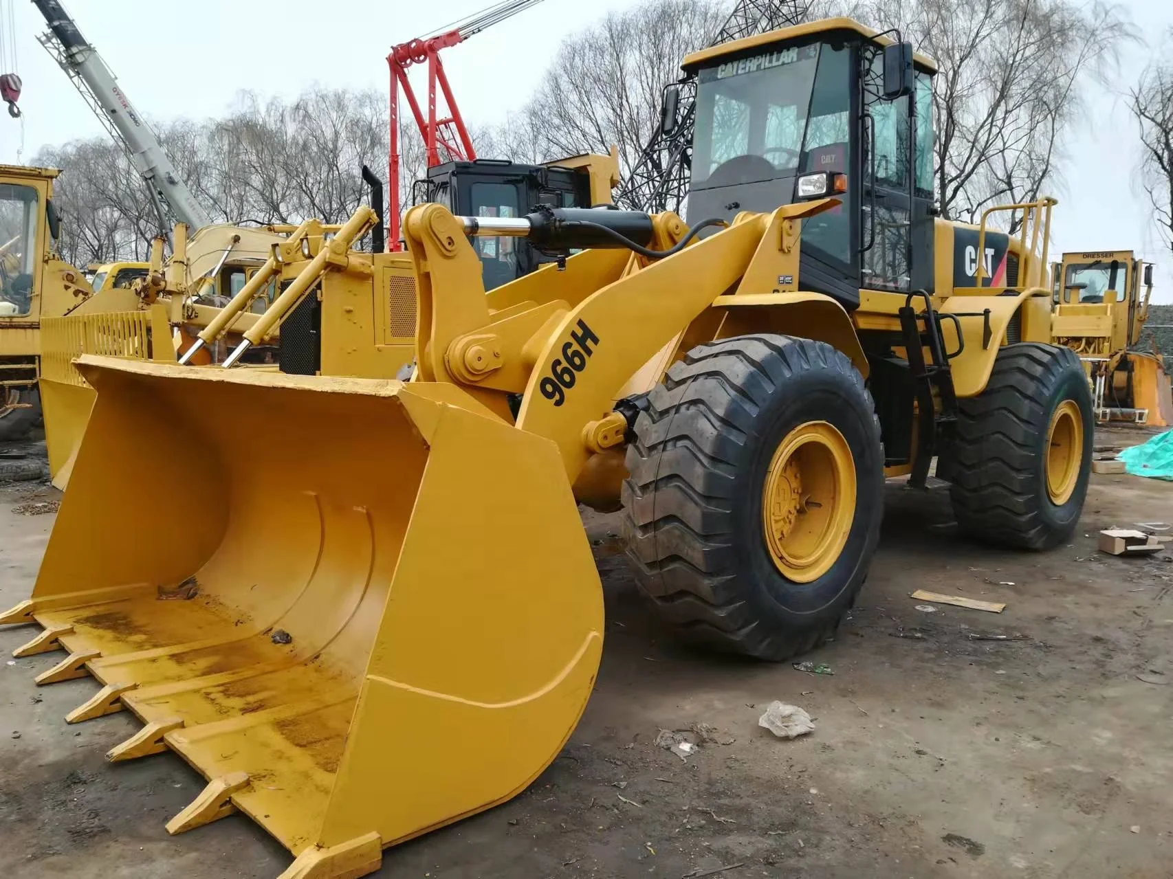 Тяжелая машина марки США недорогой б/у фронтальный погрузчик cat 966h caterpillar 966